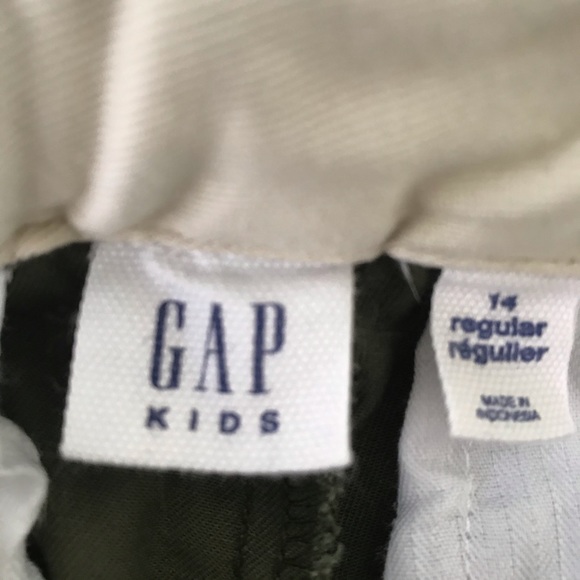 Gap Kids Boy size 14 army green style chino - Picture 7 of 8